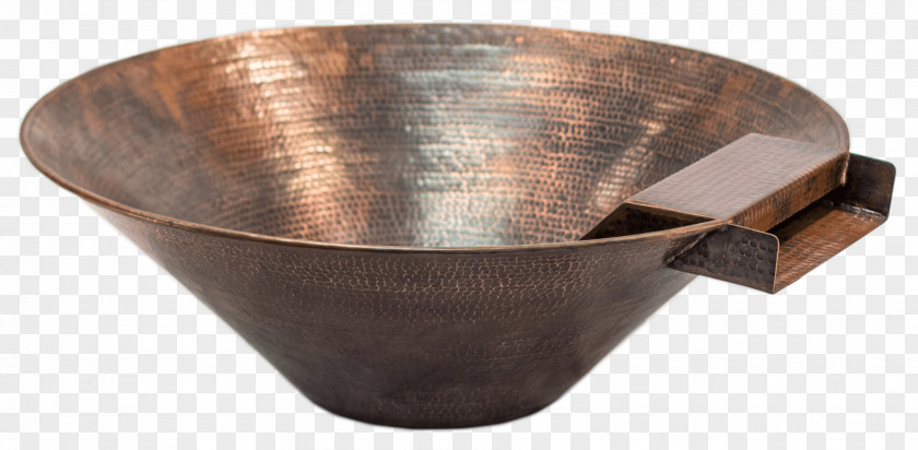 Water Copper Bowl Fire Pit Feature Tableware PNG