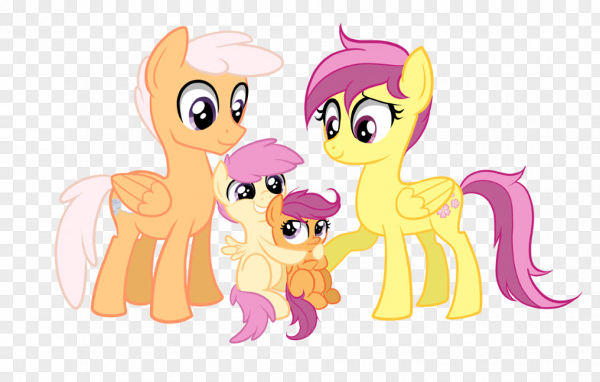 Family Pony Scootaloo Rainbow Dash Fluttershy Twilight Sparkle PNG
