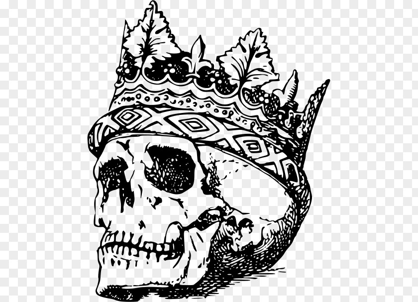 Skull Human Symbolism Crown Clip Art PNG