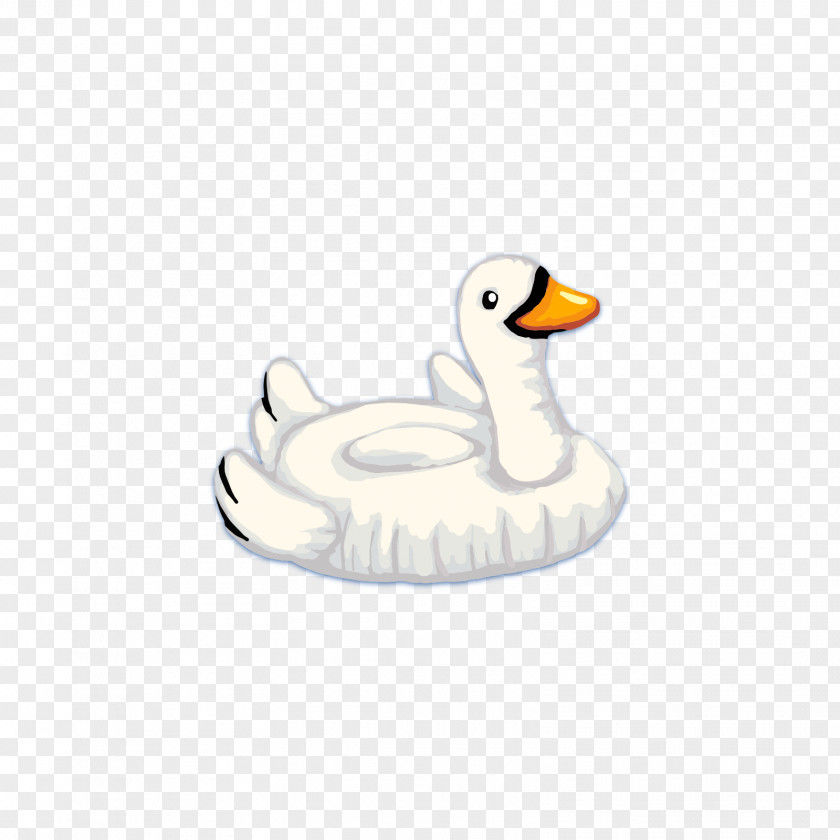 White Swan Water Inflatable Toy Duck Cygnini Illustration PNG