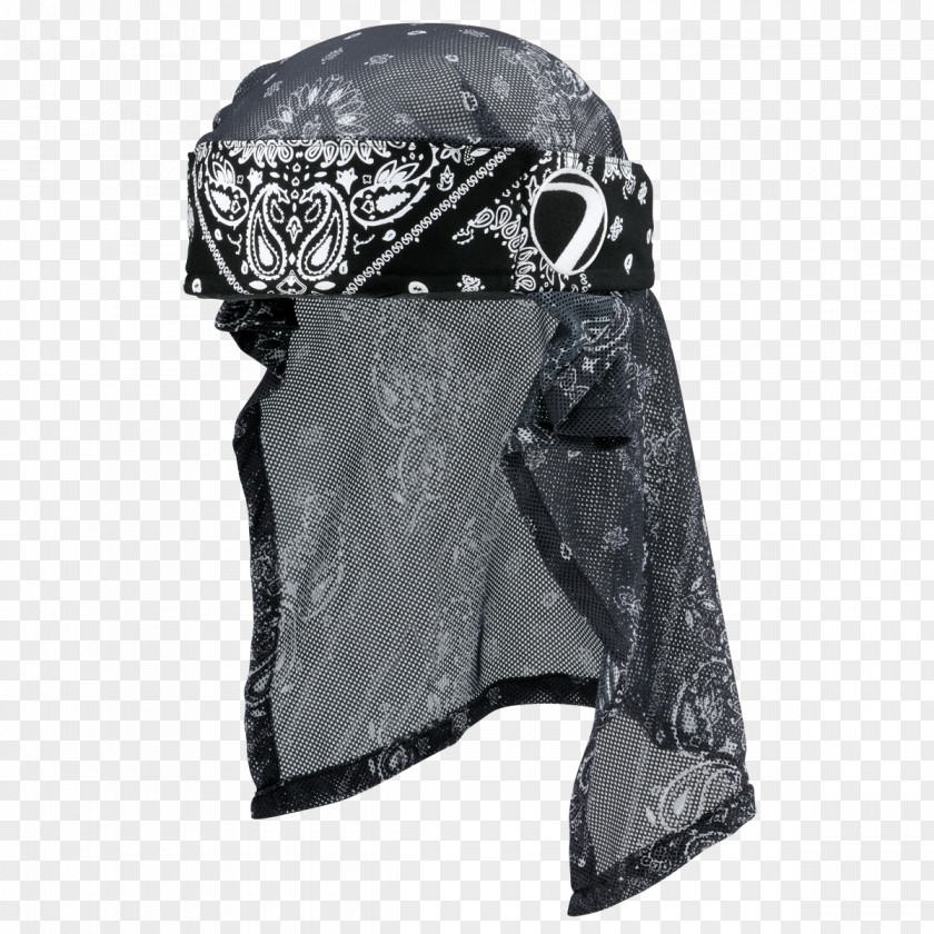 Black Bandana Headgear Kerchief Headband Paintball Cap PNG