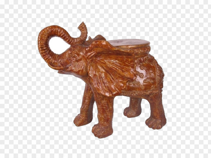 Elephant Chair Wood PNG