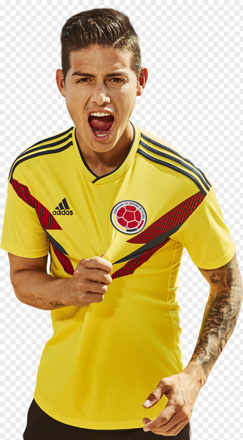 James Rodriguez Colombia Rodríguez 2018 World Cup National Football Team Jersey FIFA Qualification PNG