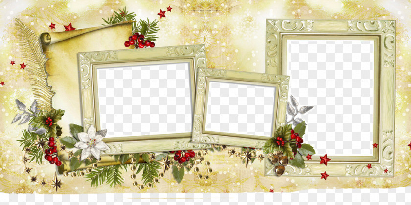 Christmas Border Picture Frame Clip Art PNG