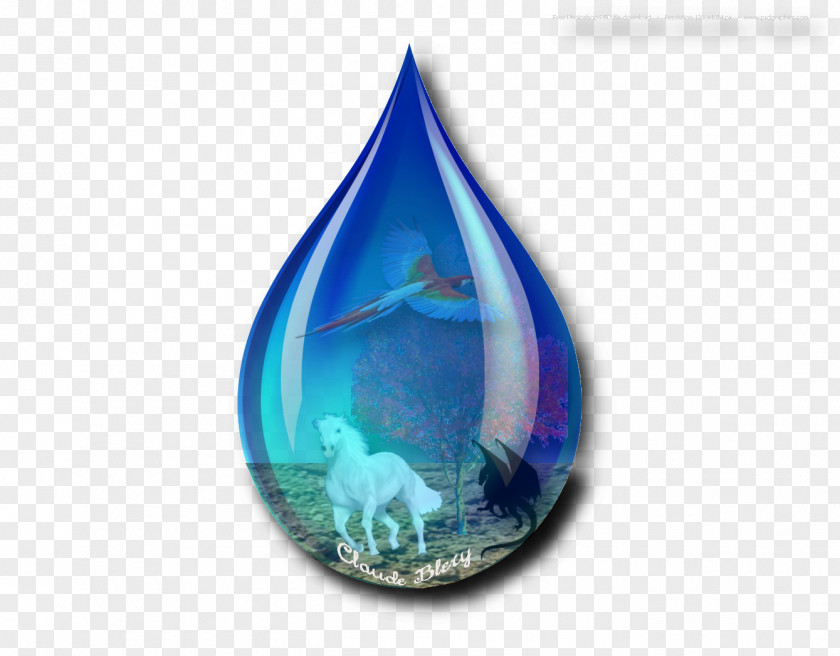 Water Drop Gout Logo GIMP PNG