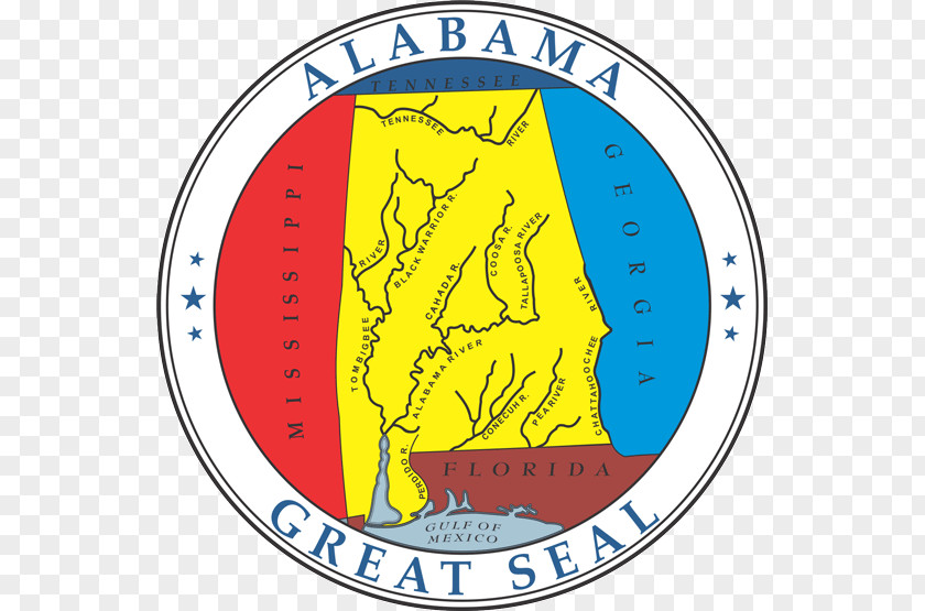 Waterways Seal Of Alabama Great The United States Clip Art PNG