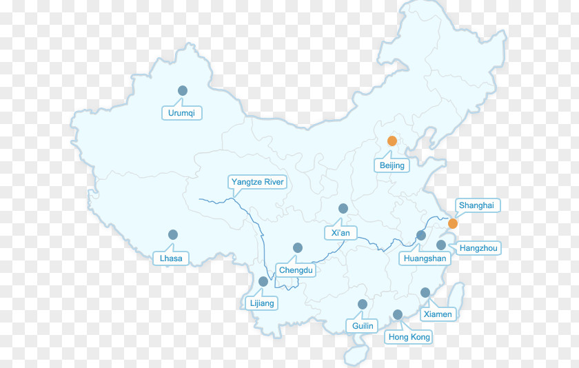 Map China Water PNG