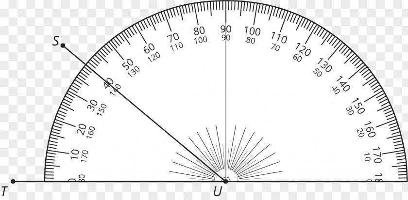 Angle Protractor Measurement Geometry Ruler PNG
