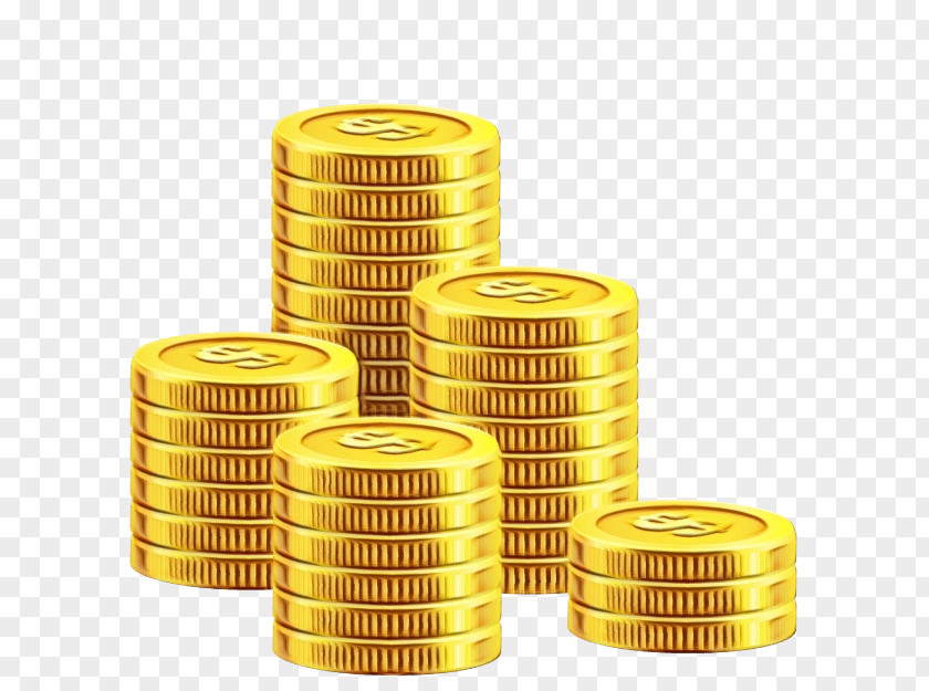 Games Cylinder Gold Coin PNG