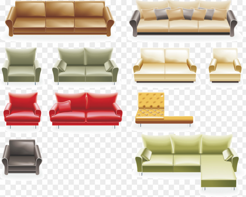Leather Sofa Picture Material Table Couch Furniture Chair PNG