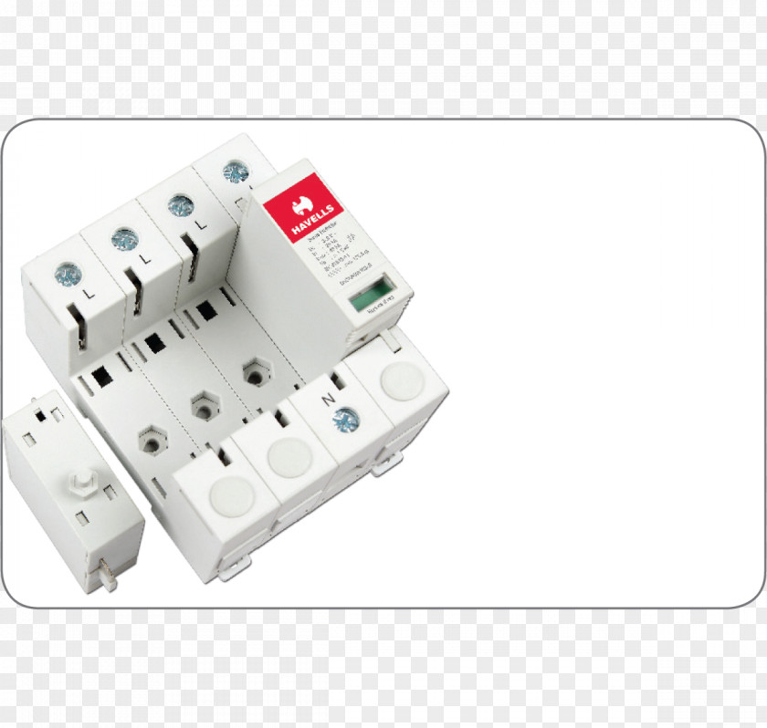 Simple Module Circuit Breaker Surge Protector Arrester Electric Potential Difference Lightning PNG