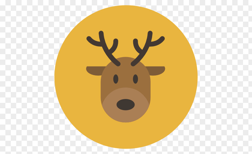 Reindeer Vertebrate Deer Yellow Snout PNG