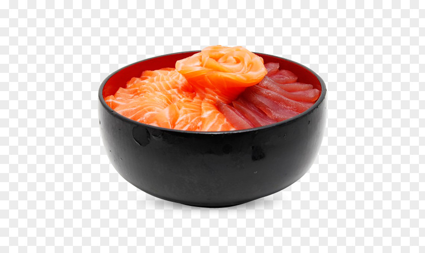 Sushi Seven Halal Smoked Salmon Poke Dish PNG