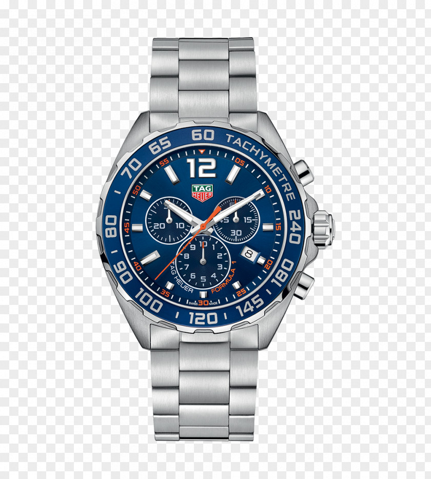 Blue Tiger Mechanical Watches TAG Heuer Male Table Formula One Chronograph Watch Tachymeter PNG