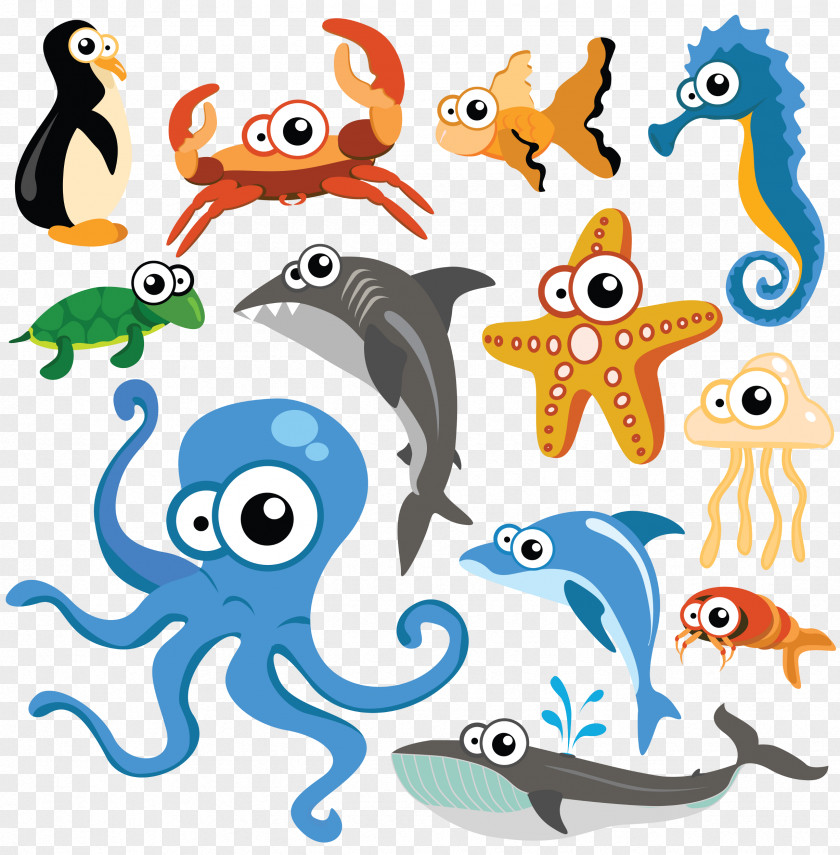 Sea Aquatic Animal Deep Creature Marine Life Ocean PNG