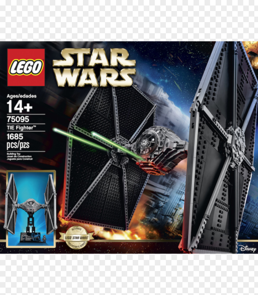 Star Wars Ray Wars: TIE Fighter Lego PNG