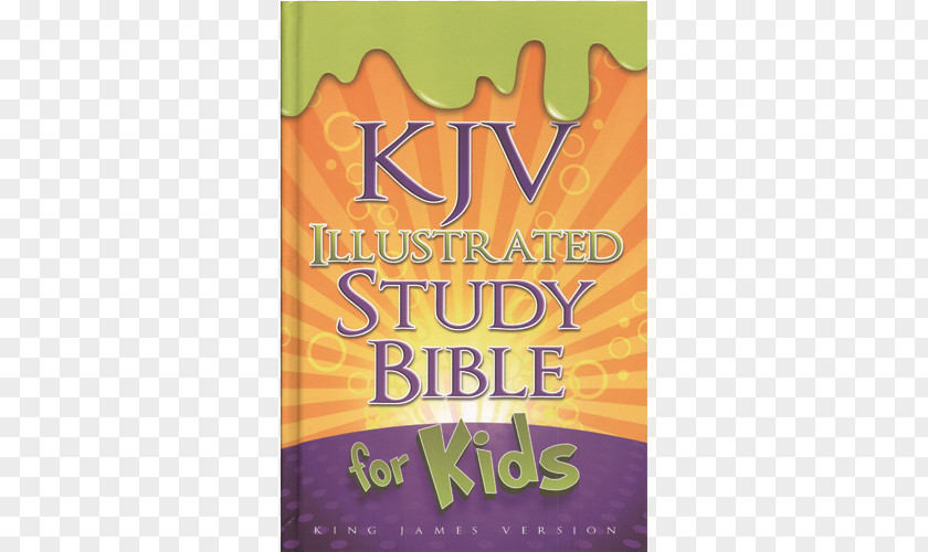 BIBLE STUDY KJV Illustrated Study Bible For Kids: King James Version, Pink Simulated Leather The Holy Font PNG