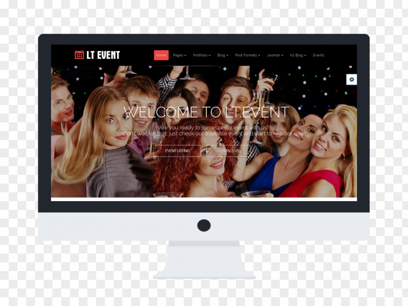 WordPress Responsive Web Design Template Joomla Computer Monitors PNG