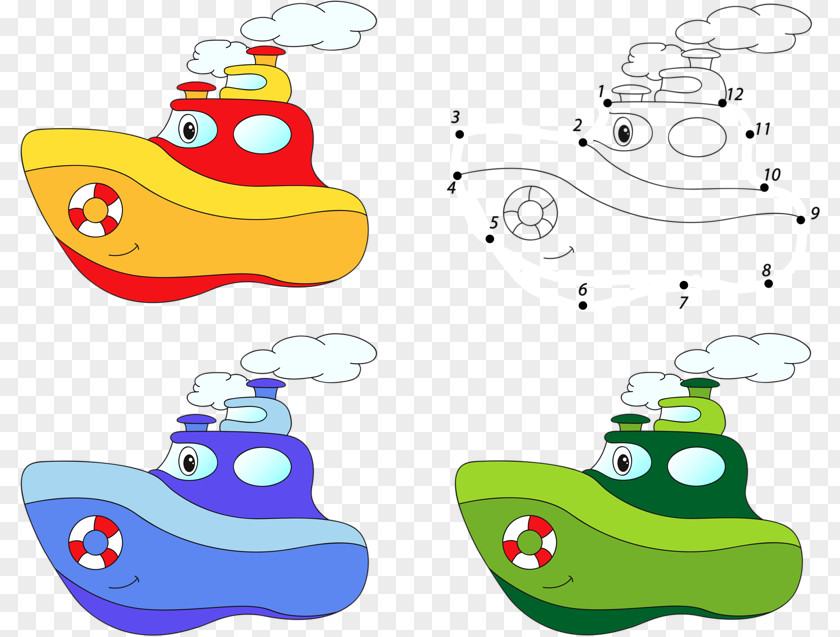 Flying Boat Cartoon Ship Illustration PNG