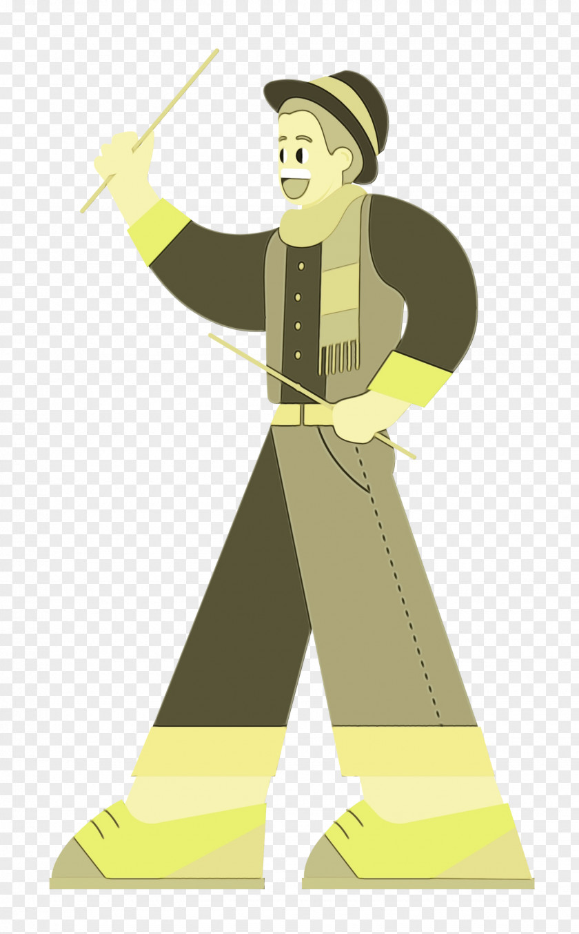 Joint Cartoon Yellow Headgear Male PNG