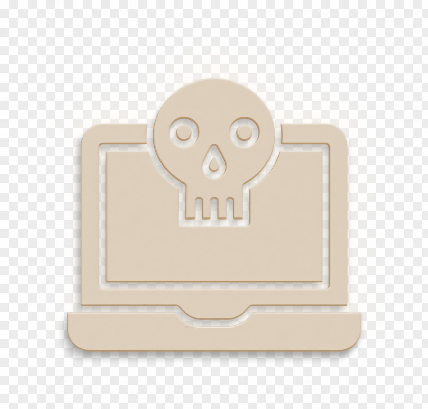 Laptop Icon Skull Cyber PNG