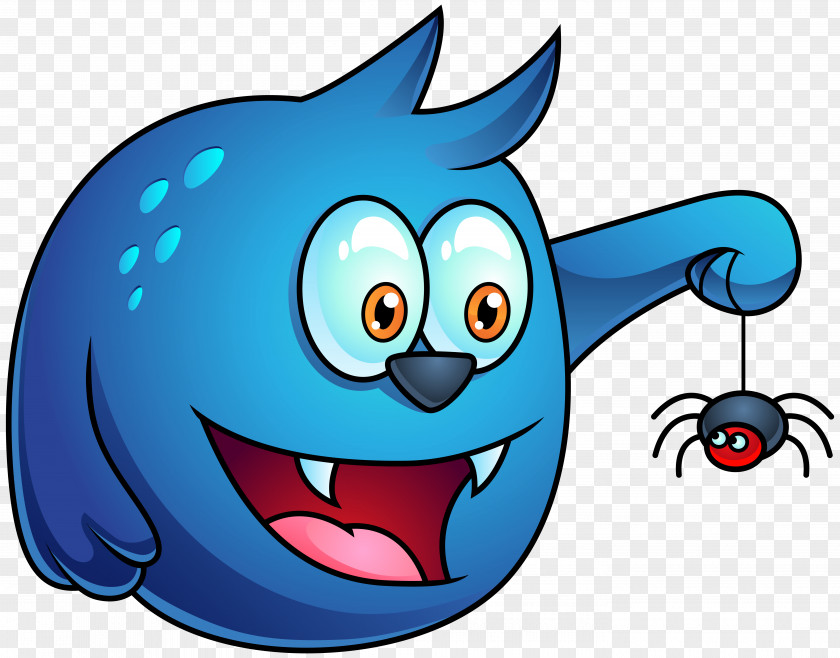 Blue Halloween Monster Clipart Image Clip Art PNG