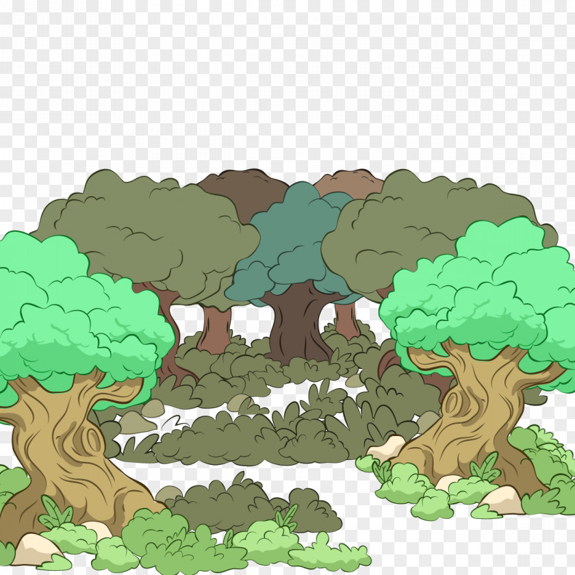 Vector Forest Euclidean Illustration PNG