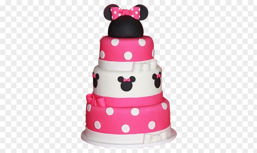 First Birthday Minnie Mouse Cake Mickey Party PNG