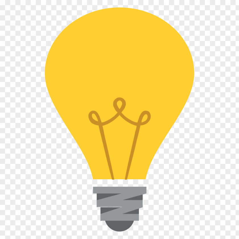 Bulb Emoji Sticker Incandescent Light Social Media Text Messaging PNG