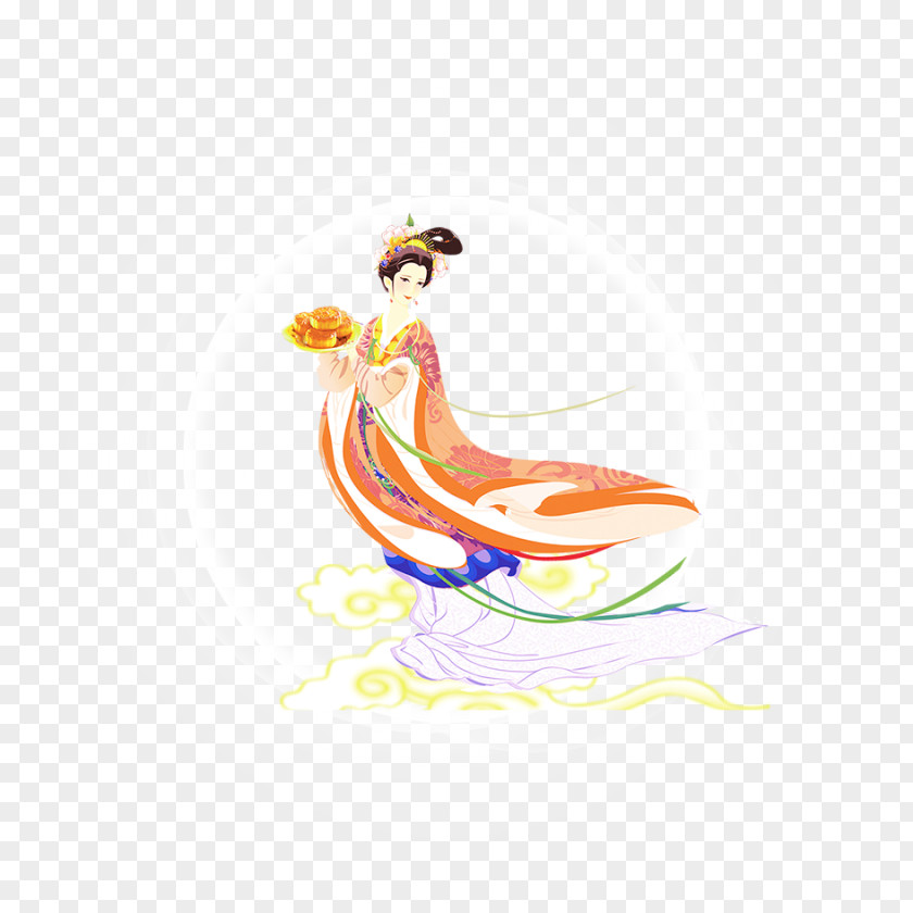 Goddess Of The Moon Mooncake Mid-Autumn Festival Change Banner Rabbit PNG