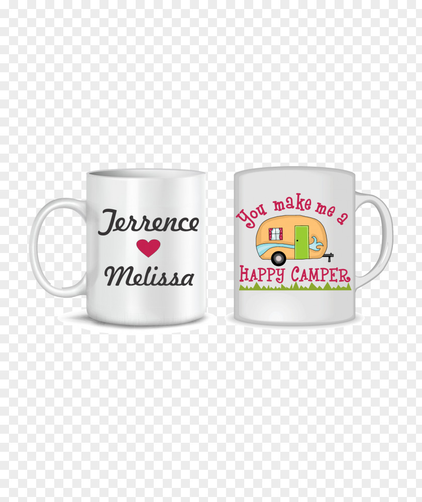 Happy Camper Coffee Cup Mug PNG