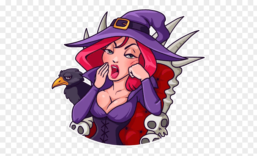 Sticker Telegram Witch Clip Art PNG