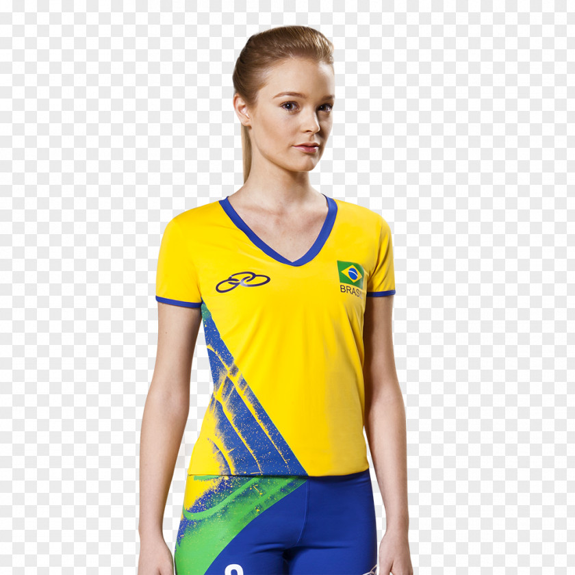 T-shirt Uniform Sleeve Brazil Men's National Volleyball Team PNG