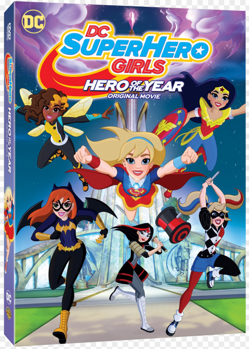 DC Superhero Girls Harley Quinn Wonder Woman DVD Film PNG
