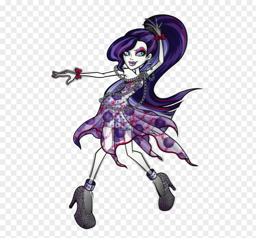 Doll Monster High Dot Dead Gorgeous Lagoona Blue Spectra Vondergeist Daughter Of A Ghost PNG