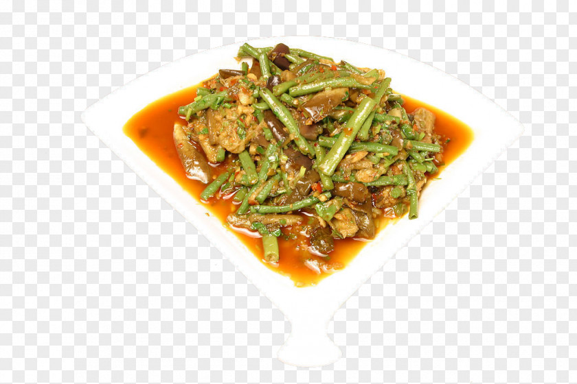 Braised Eggplant Cowpea Indian Cuisine Vegetable Food PNG