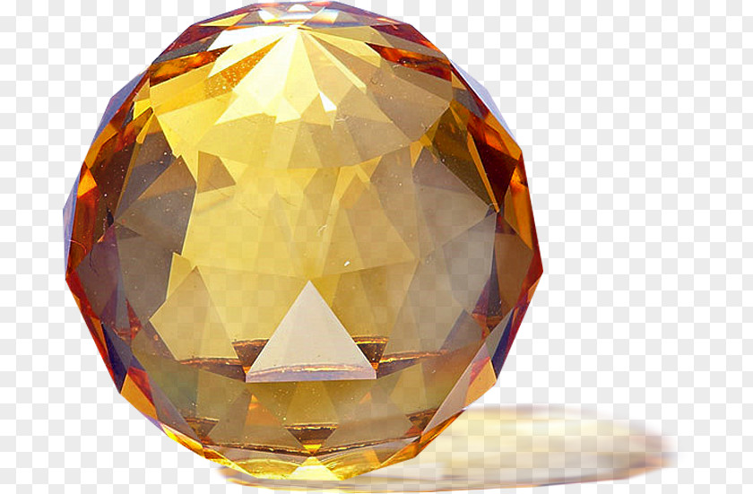 Golden Globe Crystal Gemstone Circle PNG