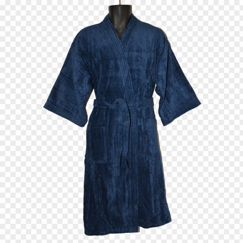 Dress Bathrobe Sleeve Flannel Kimono PNG