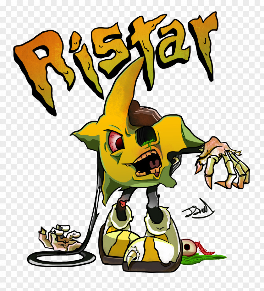 Ristar Drawing Mega Drive Sega Fan Art PNG