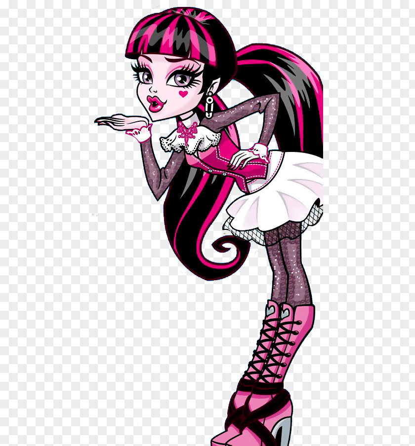 Blowing A Kiss Evil Monster High: Ghoul Spirit High Exchange Draculaura Clawdeen Wolf Doll PNG