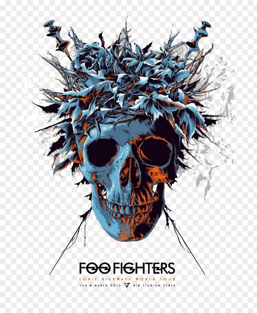 Horror Hole Australia Foo Fighters Poster Concert Sonic Highways World Tour PNG