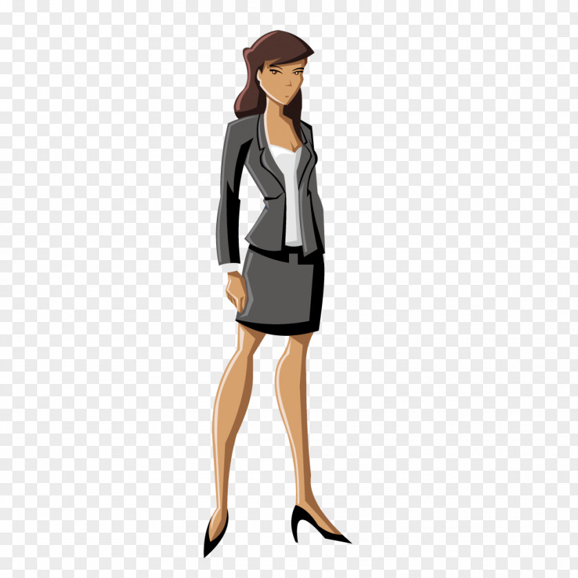 Vector Women Cartoon Businessperson Royalty-free PNG