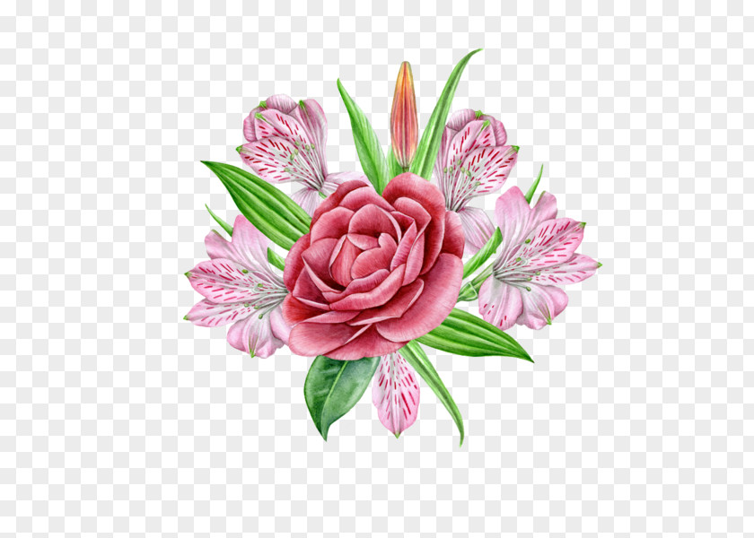 Flower Garden Roses Bouquet Floral Design Image PNG
