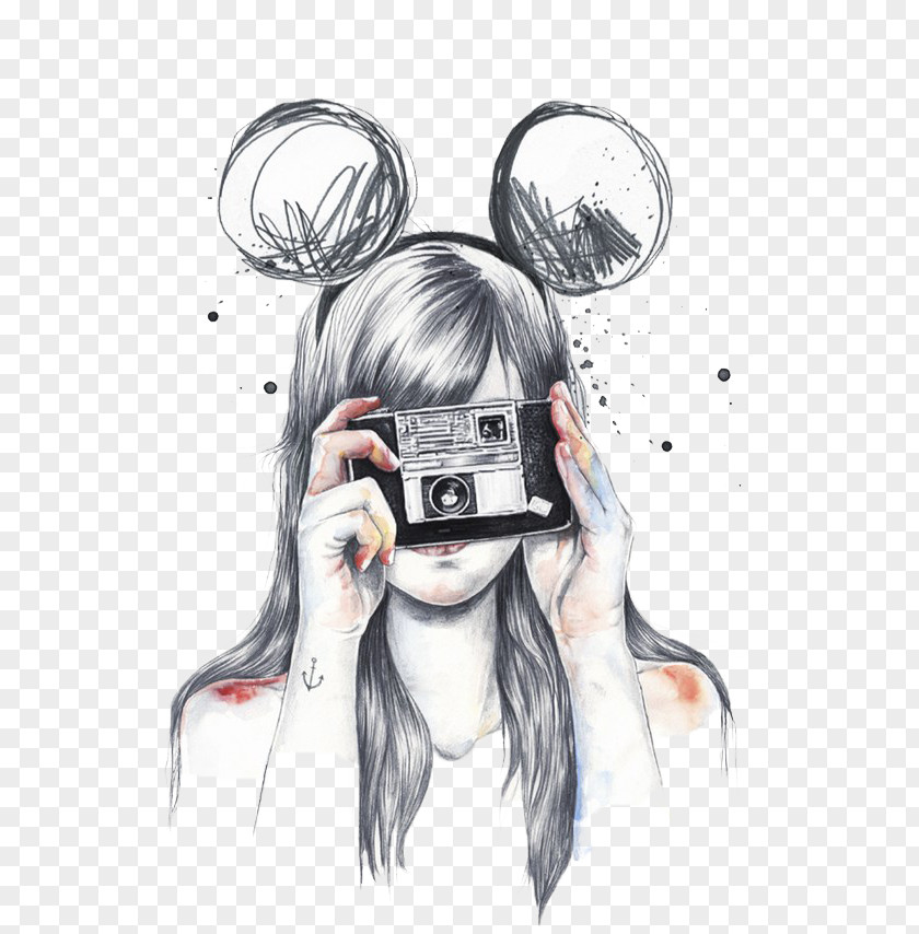 Mouse Ears Drawing Illustrator Art Illustration PNG