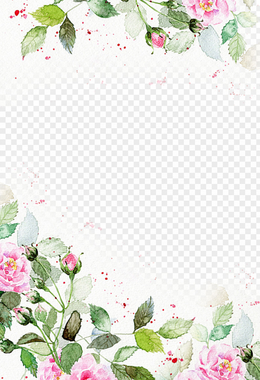 Pink Floral Background Poster Gratis Wallpaper PNG