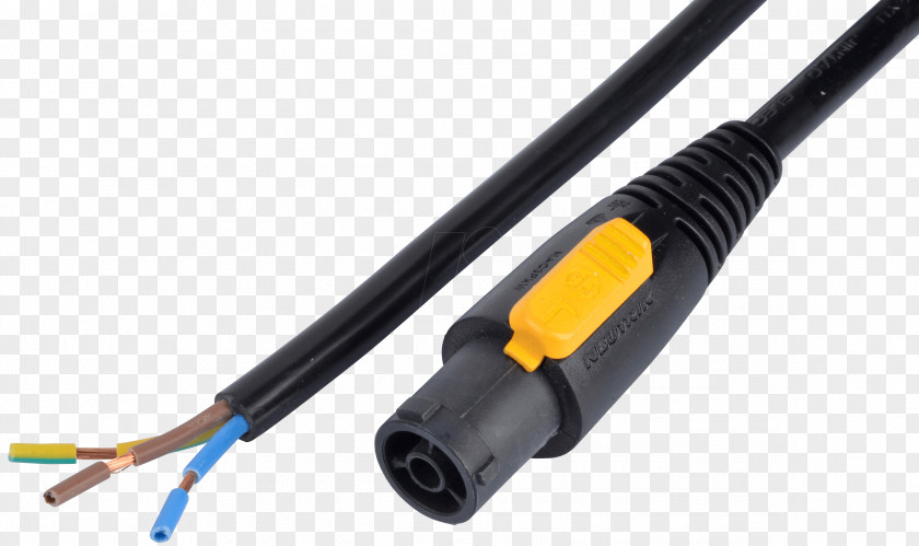 PowerCon Network Cables Electrical Connector Power Cord Cable PNG