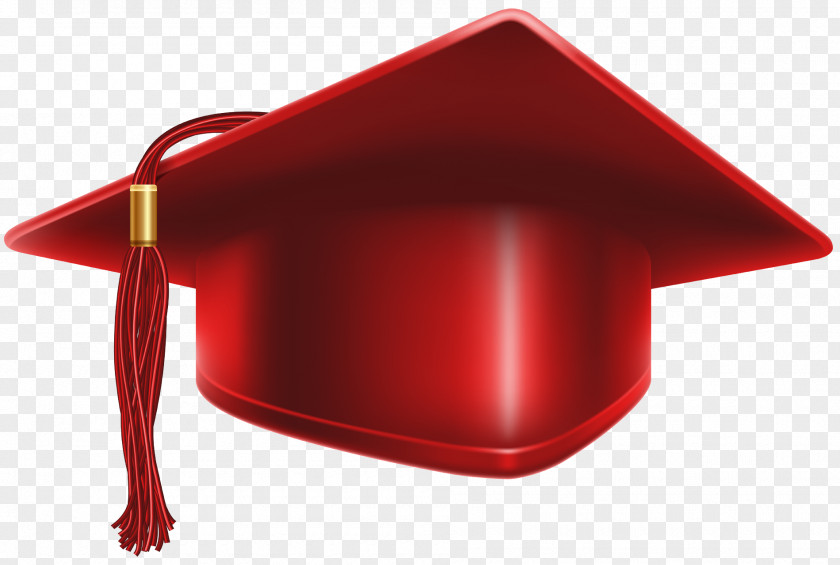 Red Cap Square Academic Hat Clip Art PNG