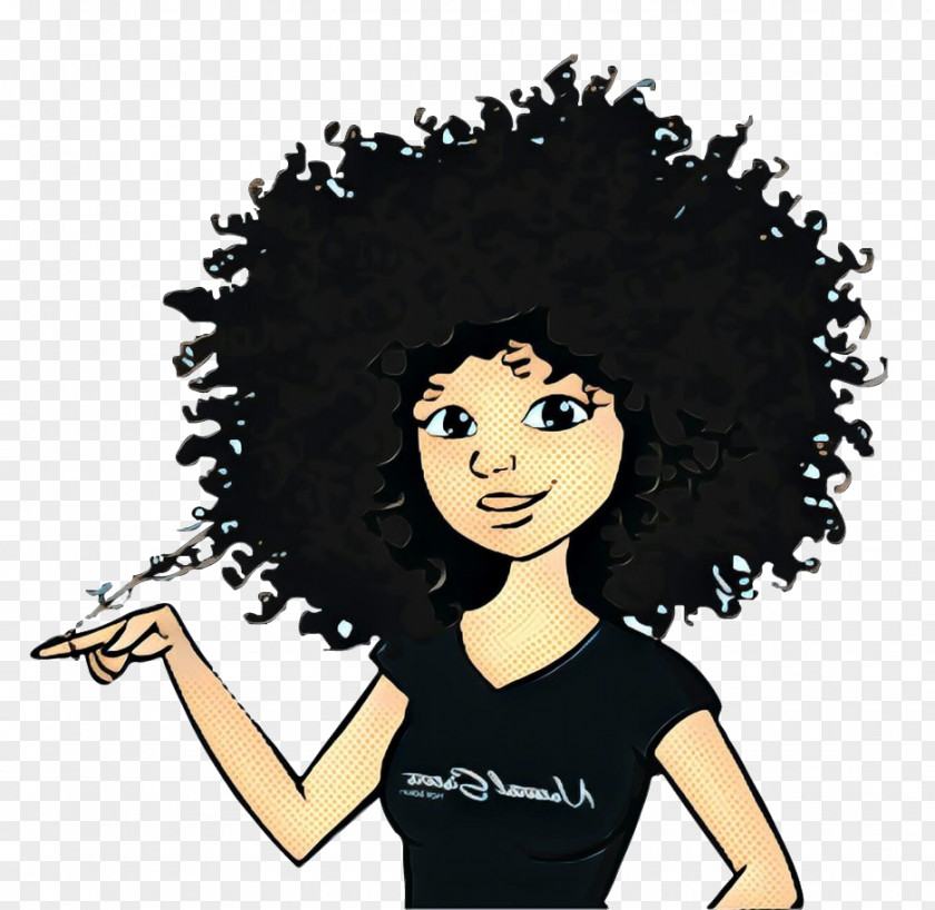 Scurl Black Hair Afro Cartoon Hairstyle Human PNG