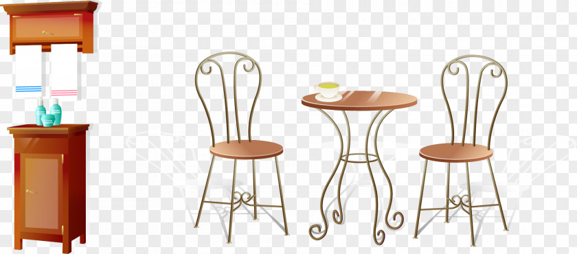 Tables And Chairs Vector Elements Table Bar Stool Furniture Chair PNG