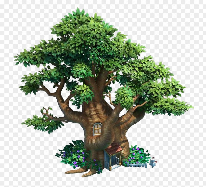 Video Game Tree House 3D Computer Graphics Q-version Cartoon PNG